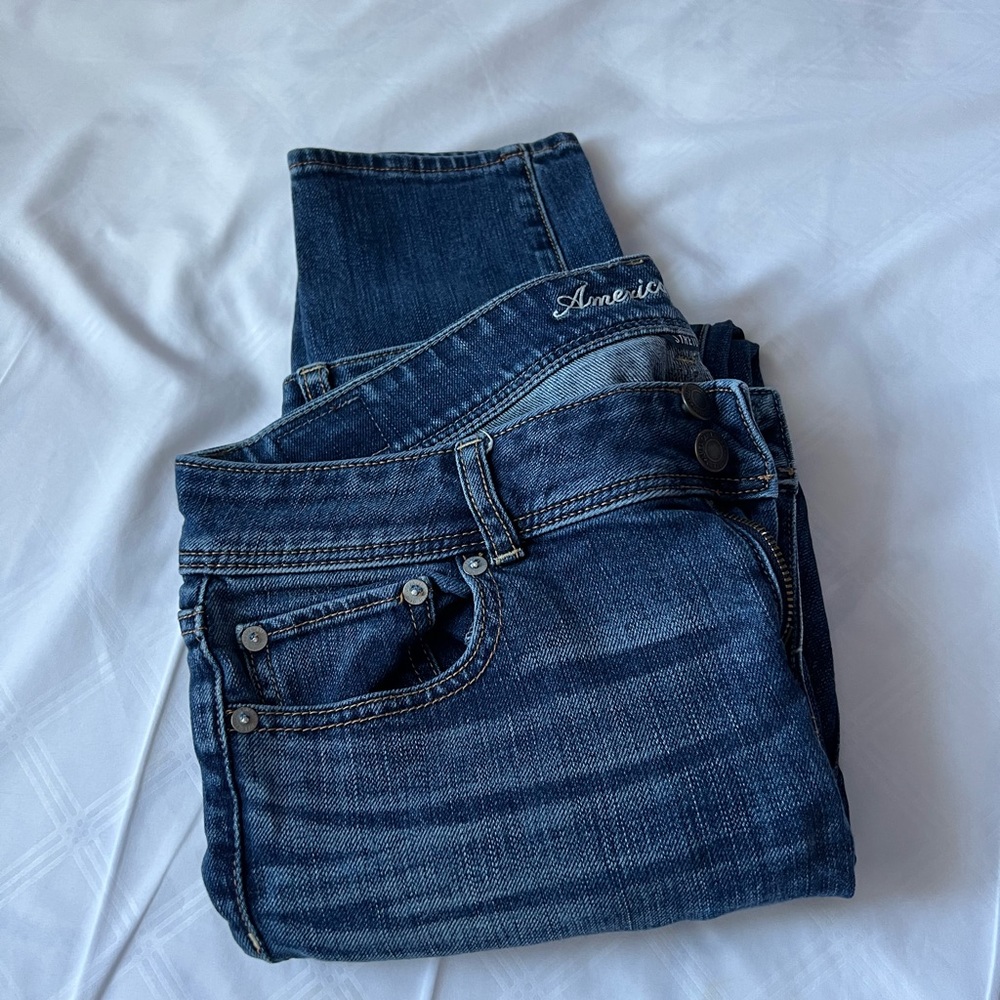 Distressed jeans